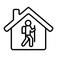 Outdoor Activites Vector Line Icon Design