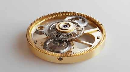 Gear. Mechanical Gear Mechanism. Illustration