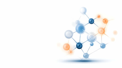 seamless pattern with molecules and atoms.abstract chemistry seamless pattern