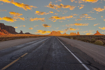 View of Monument valley, Arizona, Ytah, USA