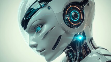 Futuristic Concept: Stylish Japanese Businessman Riding on a Back Seat of an Autonomous Self-Driving Zero-Emissions Electric Car. He is Riding on the Highway in the City of the Future.