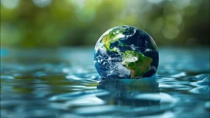 Beautiful greeting card with holiday for world environment day