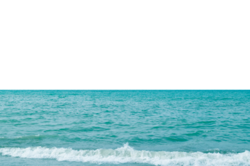 Blue sea. Isolated object.