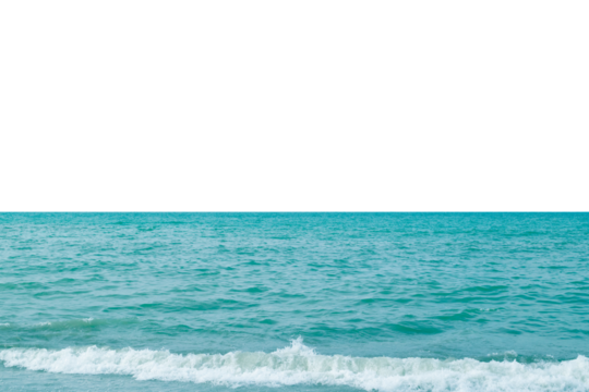 Blue sea. Isolated object.