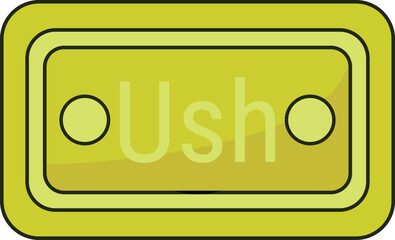 Ugandan Shilling Note Icon Currency Finance Illustration