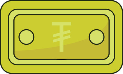 Mongolia Tughrik Note Icon Currency Finance Illustration
