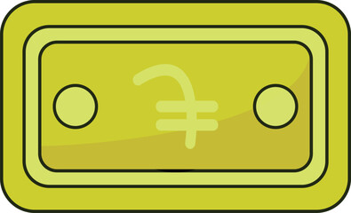 Dram Note Icon Currency Finance Illustration