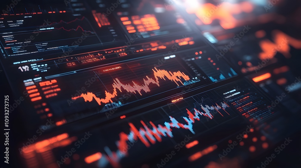 Poster A digital studio featuring 3D glowing NFT marketplaces and 2D annotated user behaviors. 4k resolution, Cinematic Scene