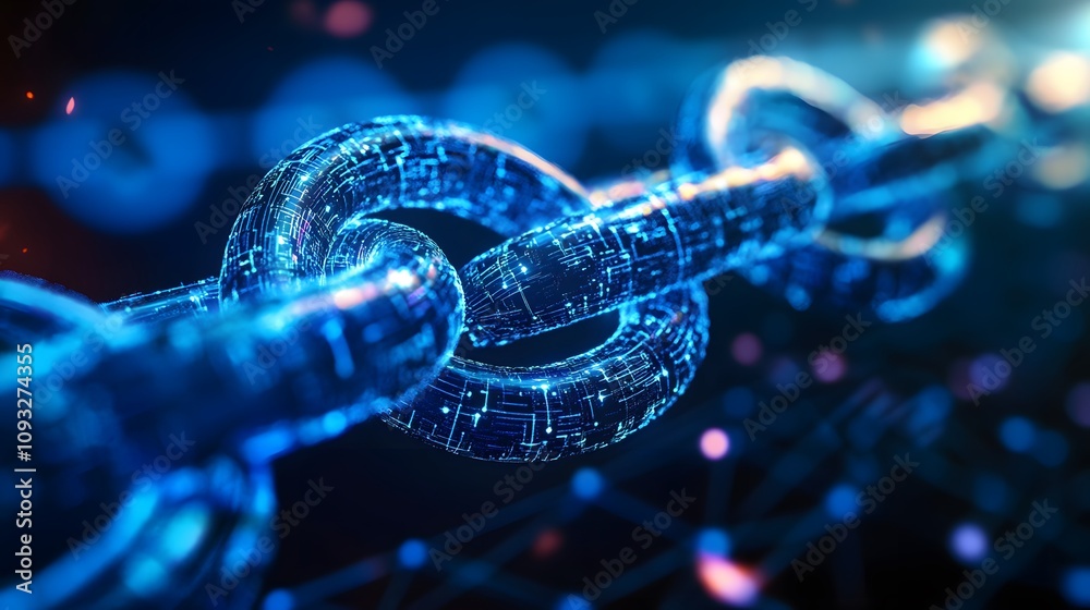 Poster A blockchain innovation workshop featuring 3D glowing decentralization pathways and 2D task completion insights. 4k resolution, Cinematic Scene