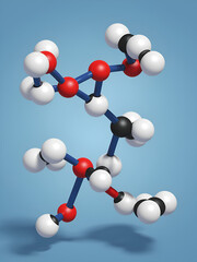 Mesterolone molecule, illustration