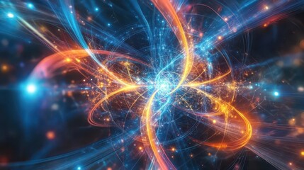 A dynamic portrayal of quantum sensors, highlighting precision devices with radiant energy detection