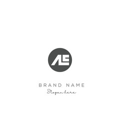 AE Letter Logo Design. Modern minimalistic creative AE letter initial icon vector template. Premium logo with Objects design. Elegant corporate identity.
