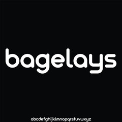 modern and elegant alphabet font vector
