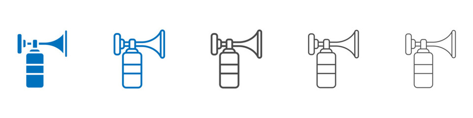 Air horn icon vector set collection for web