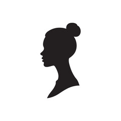 professional businesswoman human female head user profile people avatar icon silhouette vector art flat design illustrations