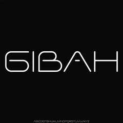 futuristic geometric modern alphabet font vector