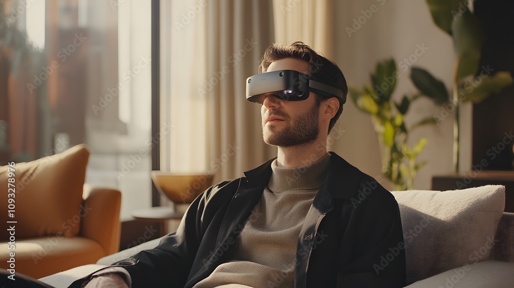 Poster a remote professional interacting with wearable ai glasses that project 3d digital assistants, with 