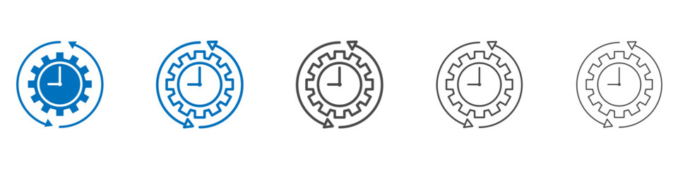 Efficiency icon vector set collection for web