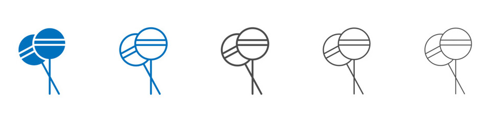 Lollypop icon vector set collection for web