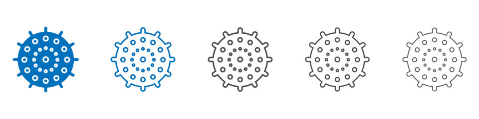 Massage ball icon vector set collection for web