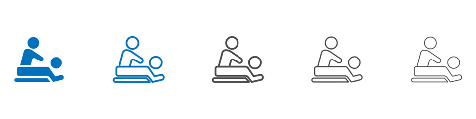 Massage icon vector set collection for web