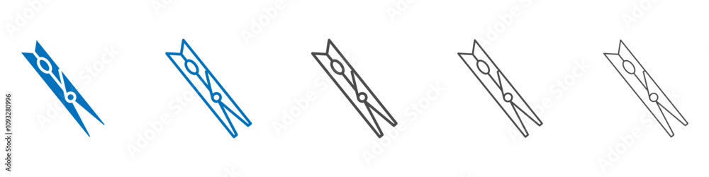 Poster peg icon vector set collection for web