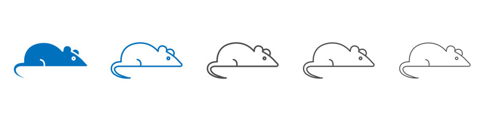 Rat icon vector set collection for web