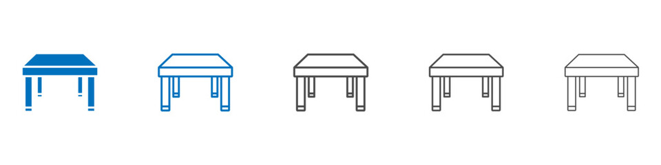 Table icon vector set collection for web