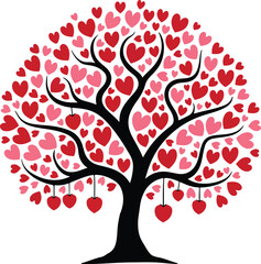 tree with hearts