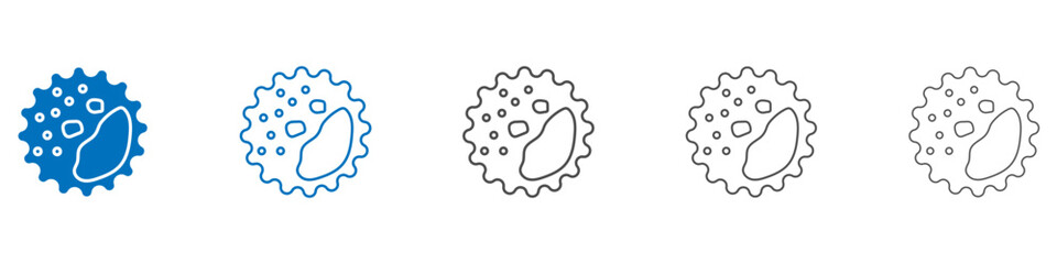 White blood cell icon vector set collection for web