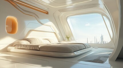 interior of a modern bedroom