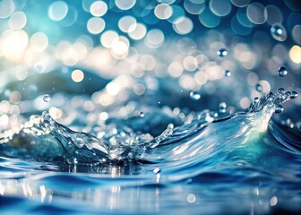 Minimalist White Water Ripples, Calm Water Surface, Abstract Water Texture