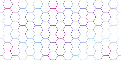 Abstract Hexagon white background , blue light and shadow. Abstract background design with white hexagon and blue light. Abstract. Hexagon. Vector