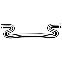 Divider style Art Nouveau ornament