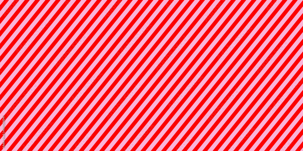 Wall mural seamless diagonal red pattern stripe background. simple and soft diagonal striped background.