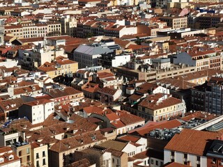 Fototapeta premium The panorama view of Madrid, Spain