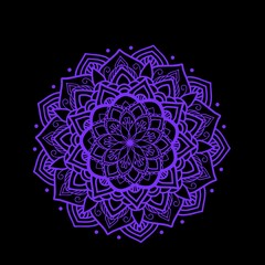 Beautiful Colorful Mandala Design .