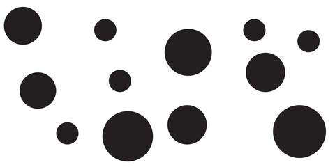 Dotted line icon vector, dotted seamless line flat geometric circle line isolated on white background.