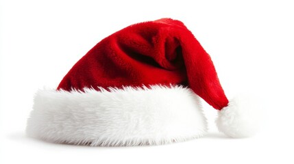 santa claus christmas xmas hat isolated on white background