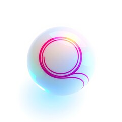 Fototapeta premium 3D Cricket Ball Icon with Enchanting, Shape-Shifting Design for Transparent Overlays