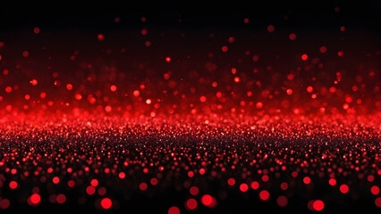 Abstract red bokeh lights background. 