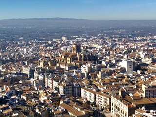 Obraz premium The city view of Granada, Spain