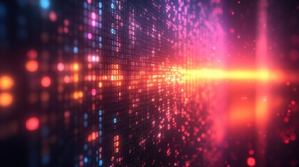 Fototapeta premium Abstract image of a digital background with glowing dots