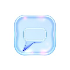 Fototapeta premium 3D Enchanting Effective Communication Icon with Whimsical Shape-Shifting Design for Transparent Overlays and Digital Artwork