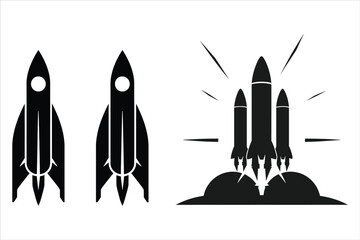 Rocket Silhouette Bundle Set