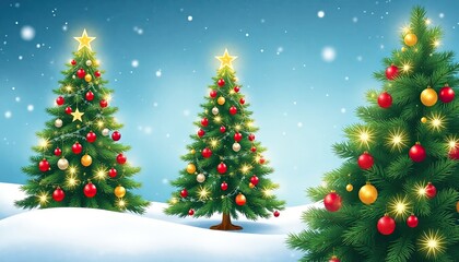 Obraz premium christmas tree with snow. christmas tree icon or logo christmas tree. greeting card design cover. 