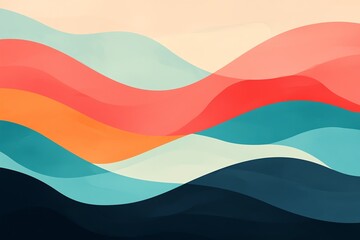 A vibrant, abstract wave pattern showcasing a blend of colors, creating a dynamic and modern visual appeal for various designs.