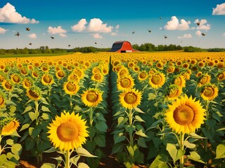 field of sunflowers