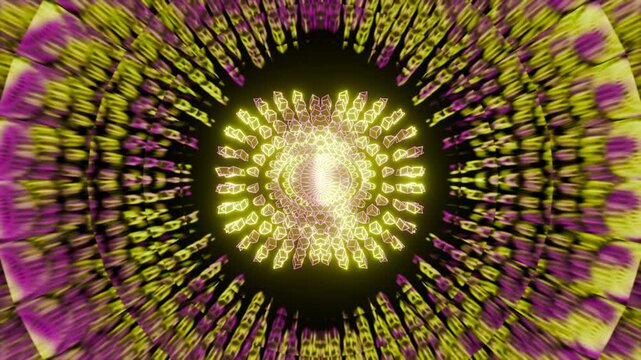 Trippy Psytrance VJ Loop 4K - Hypnotic Music Background Animation Perfect for music videos, live performances, festival backdrops, and digital art projects, this seamless animation creates