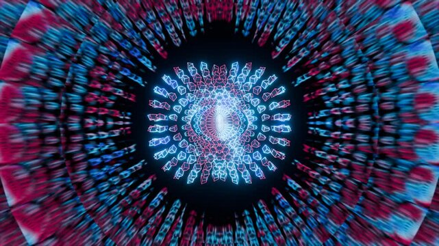 Trippy Psytrance VJ Loop 4K - Hypnotic Music Background Animation Perfect for music videos, live performances, festival backdrops, and digital art projects, this seamless animation creates